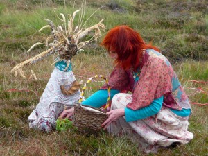 Harvest offerings to the Corn Dolly